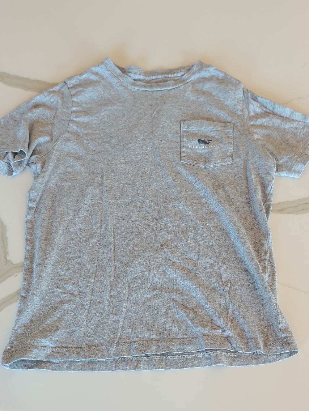 Light Gray Pocket Tee with Small Logo